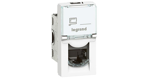 [076561] Legrand Mosaic cat 6 UTP module - 076561