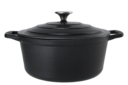 [2601655] Cosy & Trendy Cooking Pot Castard 4.5l 26(Ø)x11.5cm Cast Iron Black