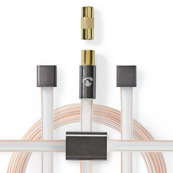 [ANFMBW105AT20] Nedis ANFMBW105AT20 dipool Antenne 50 Ohm Onafgeschermd 2.00 m Wit