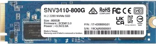 [SNV3410-800G] Synology SNV3410-800G Interne NVME M.2 SSD 800GB 