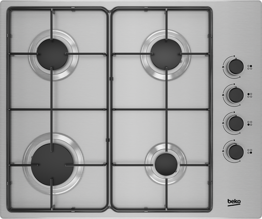 [HIGG64123SX] Beko HIGG64123SX Gaskookplaat 60 cm 4 branders RVS