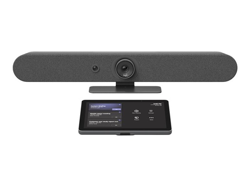 [991-000388] Logitech 991-000388 Small room Bundle: Rally Bar Mini + Tap IP Black