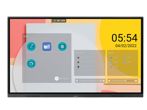 [60005558] Sharp/NEC PN-LC752B Professioneel Touchscreen LCD Precision Touch 75" 4K 450nit 16/7 Zwart