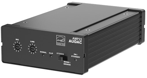 [AMP22] Audac - AMP22 -Mini stereoversterker 2 x 15W    