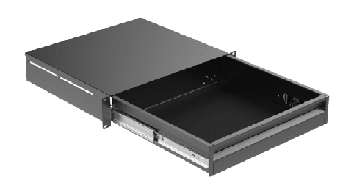 [RD220/B] Caymon RD220/B 19" rack drawer - 2 unit Black version