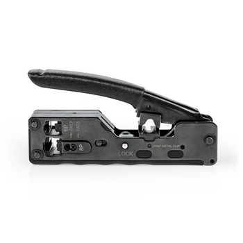 [CCGG89505BK] Pince à sertir Nedis CCGG89505BK CAT5 / CAT5e / CAT6 / CAT6a / CAT7 RJ12 / RJ45 Noir