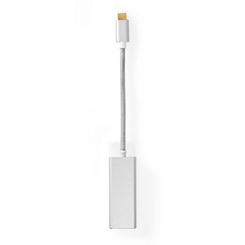 [CCTB64950AL02] Nedis CCTB64950AL02 USB 3.2 Gen 1-netwerkadapter 1Gbps USB-C - RJ45 20cm Verguld Zilver