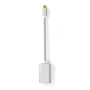 [CCTB64680AL02] Nedis CCTB64680AL02 USB 3.2 Gen 1 Adapter USB-C - HDMI / USB-C 4K@60Hz 60W 20cm Gold-plated Silver