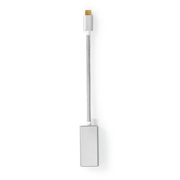 [CCTB64450AL02] Nedis CCTB64450AL02 USB 3.2 Gen 1 Adapter USB-C - DisplayPort Female 20cm Gold-plated Silver
