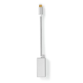 [CCTB64550AL02] Nedis CCTB64550AL02 USB 3.2 Gen 1 Adapter USB-C - Mini DisplayPort Female 20cm Gold-plated Silver