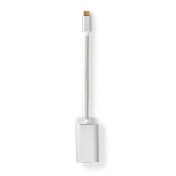 [CCTB64580AL02] Nedis CCTB64580AL02 USB 3.2 Gen 1 Adapter USB-C - Mini DisplayPort/USB-C 60W 20cm Silver