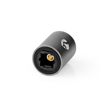 [CATB25950GY] Nedis CATB25950GY TosLink-Adapter Toslink Vrouwelijk - Toslink Vrouwelijk Aluminium Gun Metal Grijs