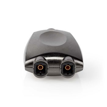 [CATB25940GY] Nedis CATB25940GY TosLink-Splitter Toslink Vrouwelijk Aluminium Gun Metal Grijs