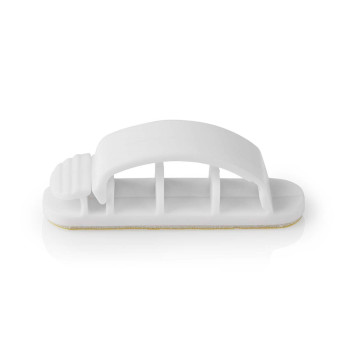 [CMGC22033WT] Nedis CMGC22033WT Cable Clip Locked 3 Slots 7.5 mm Max Cable Thickness White 3 Pieces