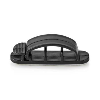 [CMGC22033BK] Nedis CMGC22033BK Cable Clip Locked 3 Slots 7.5 mm Max Cable Thickness Black 3 Pieces
