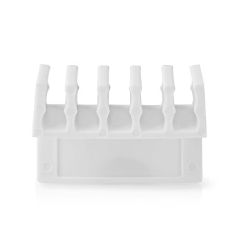 [CMGC21052WT] Nedis CMGC21052WT Cable Clip Click & Go 5 Slots 7.1 mm Maximum Cable Thickness White 2 Pieces