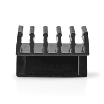 [CMGC21052BK] Clip de câble Nedis CMGC21052BK Click & Go 5 emplacements, épaisseur de câble maximale de 7,1 mm, noir, 2 pièces