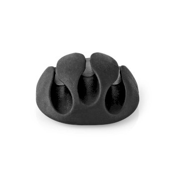 [CMGC20034BK] Nedis CMGC20034BK Cable Clip Click & Go 3 Slots 5.3 mm Maximum Cable Thickness Black 4 Pieces