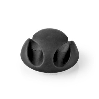 [CMGC20026BK] Nedis CMGC20026BK Cable Clip Click & Go 2 Slots 5.3 mm Maximum Cable Thickness Black 6 Pieces