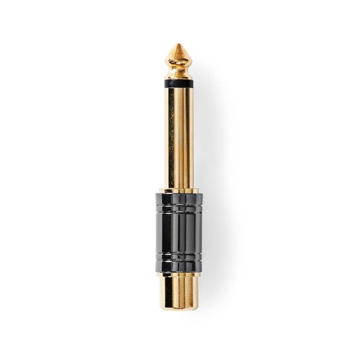 [CABW23935BKG] Nedis CABW23935BKG Mono-Audioadapter 6,35 mm Jack RCA Verguld Grijs