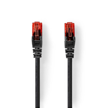 [CCGB85900BK200] Câble réseau Nedis CCGB85900BK200 CAT6 RJ45 U/UTP 20 m extérieur PVC noir