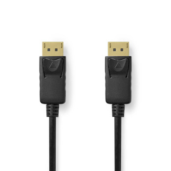 [CCGB37014BK10] Nedis CCGB37014BK10 DisplayPort Cable 8K@60Hz Gold-plated 1m Black