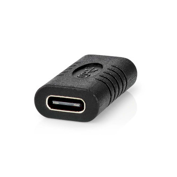 [CCGP64900BK] Nedis CCGP64900BK USB 3.2 Gen 2-Adapter 2x USB-C Vrouwelijk 4K@60Hz 10 Gbps Zwart