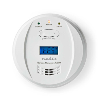 [DTCTCO40WT] Nedis DTCTCO40WT Carbon Monoxide Detector Battery Powered 5 Years 85 dB White
