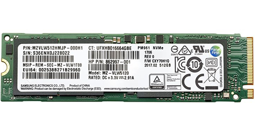 [406L8AA] HP interne SSD 512 GB NVME - 406L8AA