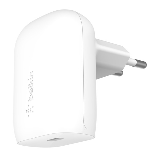 [WCA005VFWH] Belkin WCA005VFWH 30w USB-C PD PPS Wall Charger White 