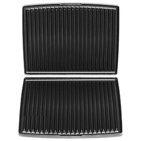 [142358] Fritel Set bakplaten Grill Platen Aluminium Non-Stick Zwart