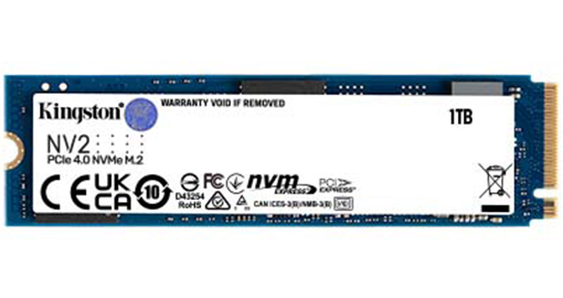 [SNV2S/1000G] Kingston Interne SSD 1 TB PCIe Gen 4x4 NVMe - SNV2S/1000G
