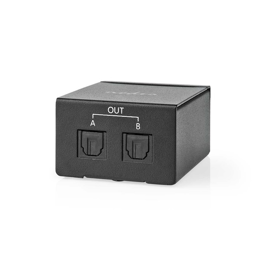 [ASPL2512BK] Nedis ASPL2512BK TosLink Splitter S/PDIF, LCPM, DTS Black