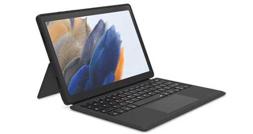 [V11KC65-A] Gecko Covers Samsung Galaxy Tab A8 Keyboard Cover AZERTY - Grey V11KC65-A