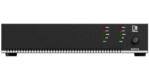 [SCP212] Audac - SCP212 -Compacte tweekanaals eindversterker   2 x 120W @ 4 Ohm   