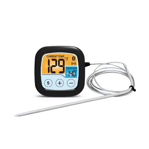 [54966] Thermomètre à viande numérique Ade 54966, 2 piles AAA, -20 °C à 250 °C, blanc