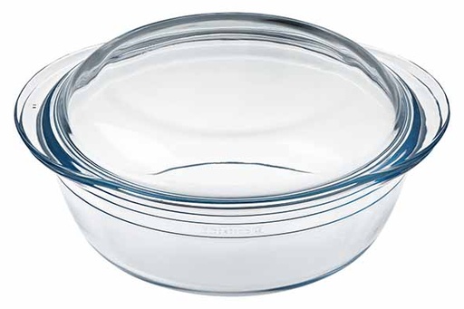 [208 AC 00/1043] Ô cuisine 208AC00 Ovenschotel met Deksel 23(Ø)x10cm Glas Transparant
