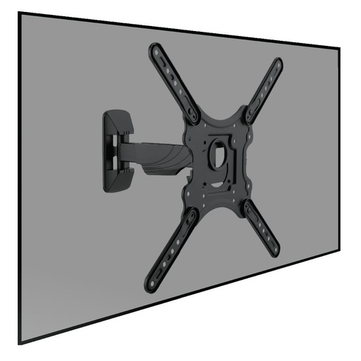 [PM101] Support mural pour téléviseur Cavus PM101 Pro Series pour écrans de 23 à 55 pouces, pivotant à 180° et inclinable à 5°, noir