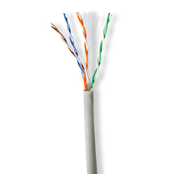 [CCBG8520GY305] Nedis CCBG8520GY305 Network Cable Roll CAT6 U/UTP 305m Indoor Grey