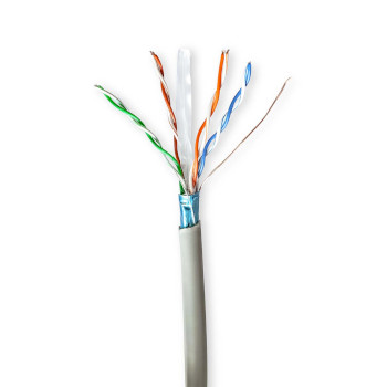 [CCBG8522GY100] Nedis CCBG8522GY100 Network Cable Roll CAT6 F/UTP 100m Indoor Grey