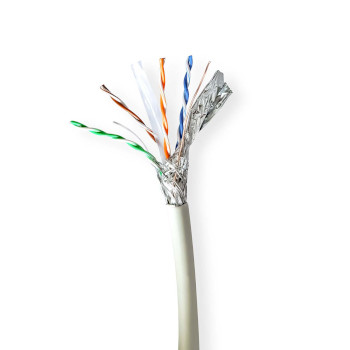 [CCBG8538GY305S] Nedis CCBG8538GY305S Network Cable Roll CAT6a S/FTP Copper 305m Indoor LSZH Gray