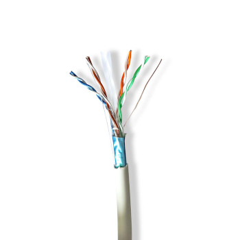 [CCBG8526GY305] Nedis CCBG8526GY305 Network Cable Roll CAT6 F/UTP Copper 305m Indoor LSZH Gray