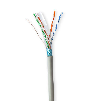 [CCBG8522GY100S] Nedis CCBG8522GY100S Network Cable Roll CAT6 F/UTP 100m Indoor Grey