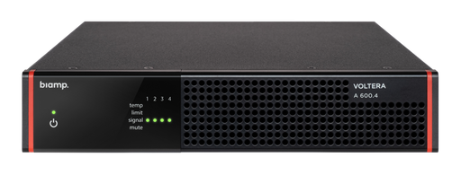 [912.1947.900] Biamp Voltera A 600.4 4 Kanaals Eindversterker Analoog 600W 