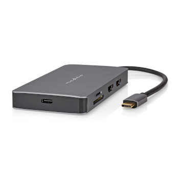 [CCBW64250AT02] Nedis CCBW64250AT02 USB 3.2 Gen 1 Multi-Port Adapter 7in 1 USB-C Verguld Zwart